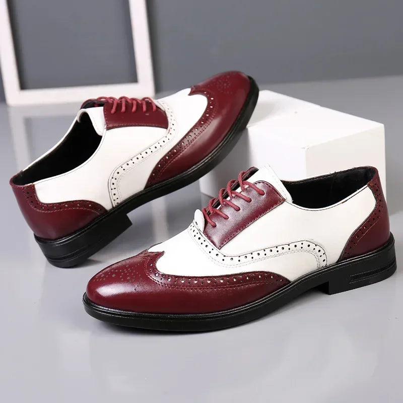 Designer's Classic Men's Formal Shoes, Lace Up Shoes, Plus Size Pointed Business Casual Comfortable Men's Wedding Formal Shoes
