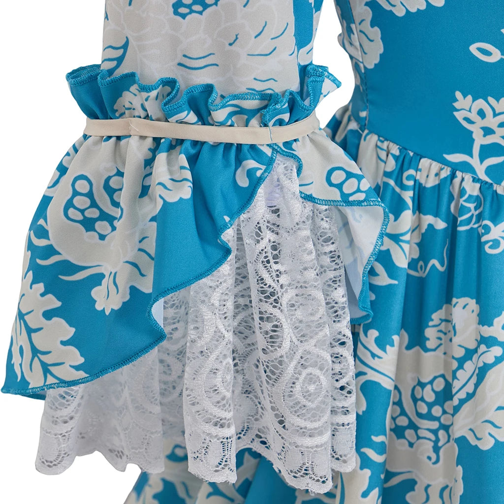 18th Century Rococo Floral Dress Victorian Royal Princess Wedding Ball Gown Marie Antoinette Baroque Gothic Lolita Walking Costu