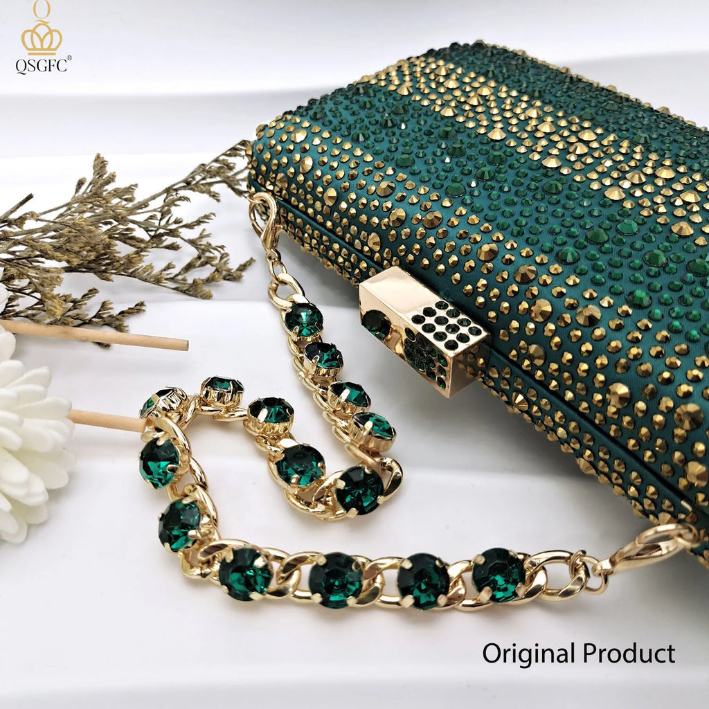 Rhinestone Shoe & Bag Set