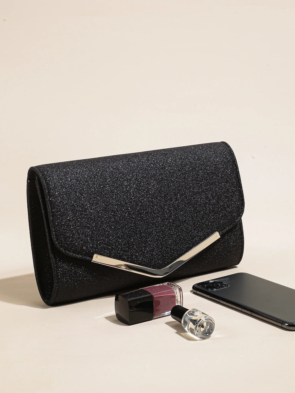 Glitter Envelope Evening Clutch