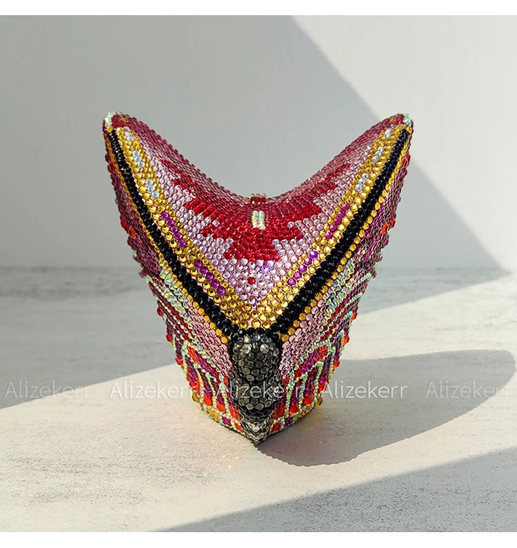 Butterfly Crystal Evening Clutch