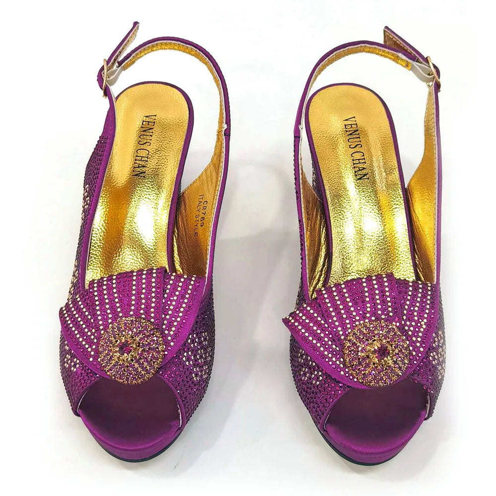 Diamond Wedding Shoe & Bag Set