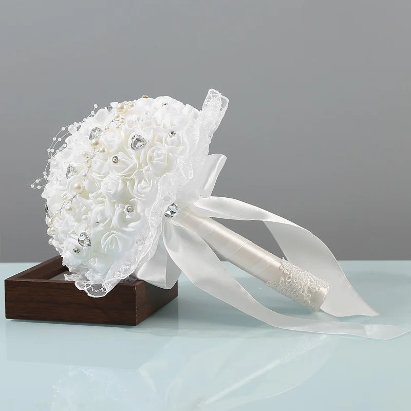 Elegant Bridal Bouquets, Romantic Wedding Bouquets, Bridesmaids Holding Bouquets, Photography Props, Wedding Accessories