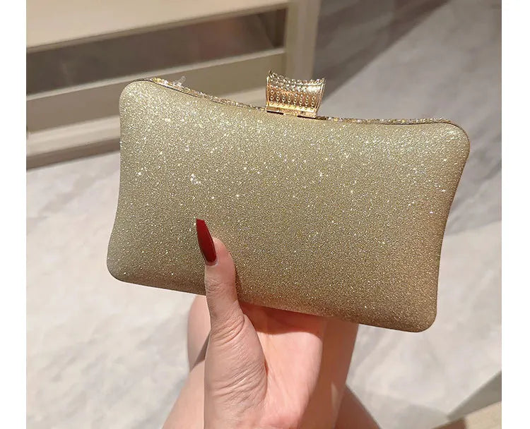 Choice Rhinestone Beaded Clutch Evening Bag Women Wedding Party Purse Evening Banquet Bag European Exquisite Bridal Purse para