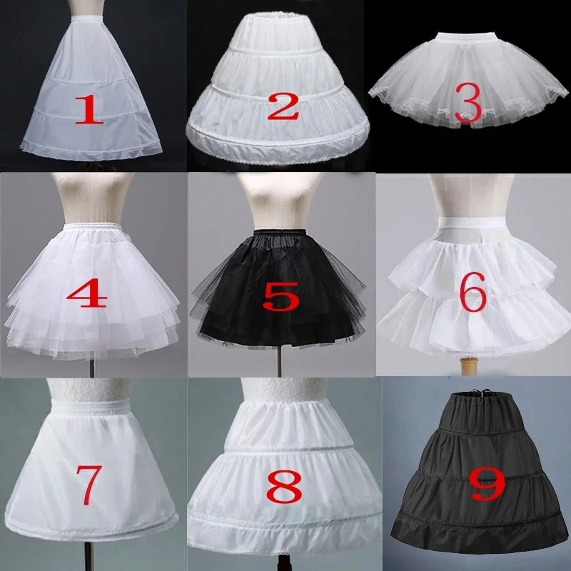 Flower Girls Petticoat Underskirt Cosplay Party Children kids Enfant Fille Lolita Ballet Tutu Skirt Enaguas Sottogonna Mini