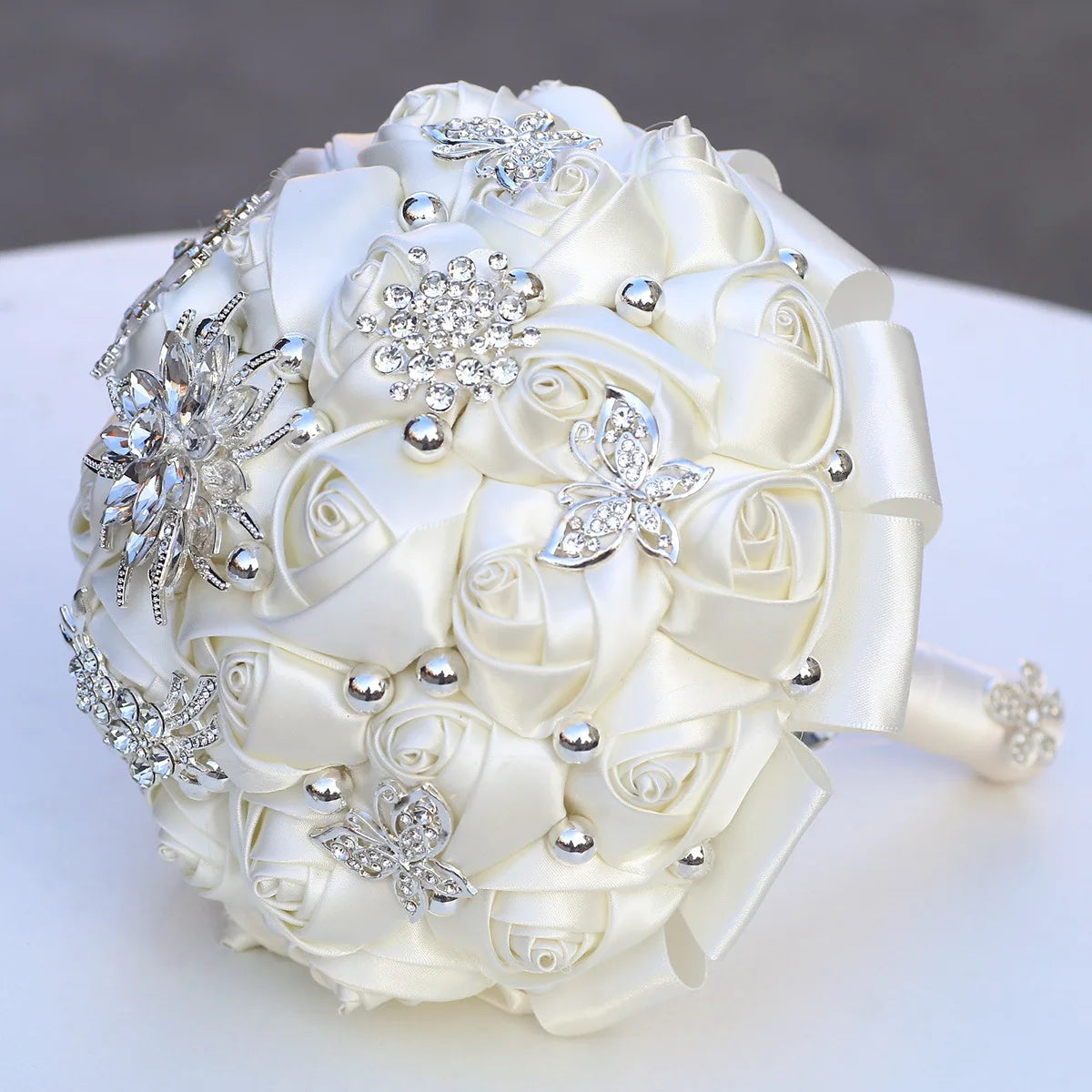 1pc/lot  Beige Bridal Wedding Bouquet