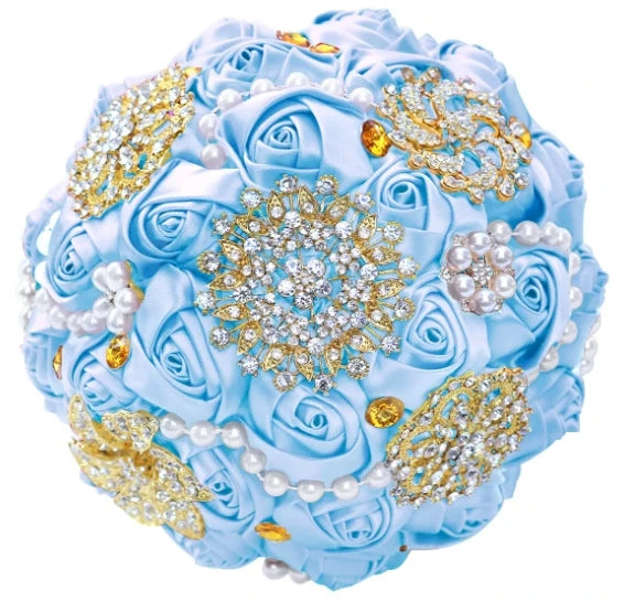 Light Blue Wedding Bouquet