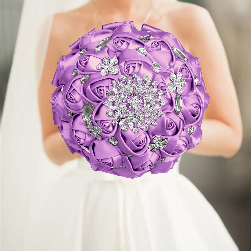 Purple Wedding Bouquet Flowers