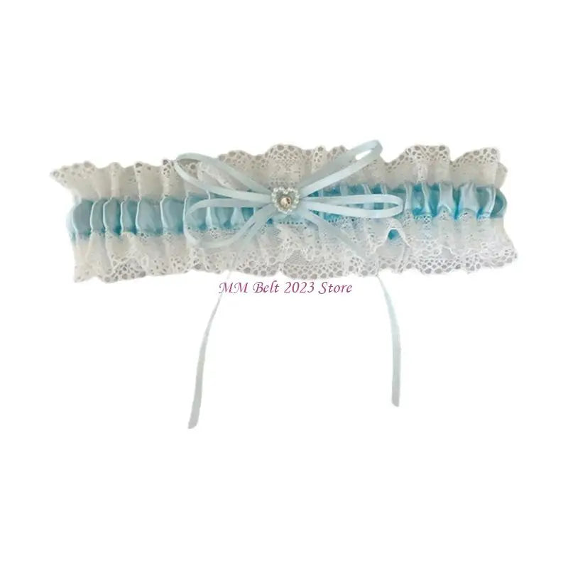 49ME Bridal Wedding Garters for Bride Women Lace Leg Garter Belt Prom Party Garter