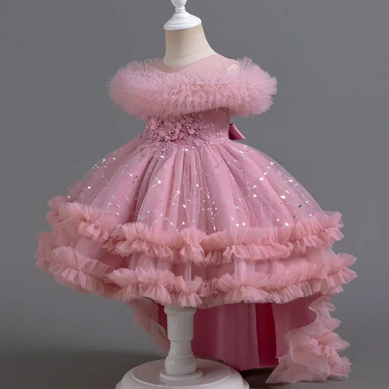 Sleeveless Lace Flower Girl Dress