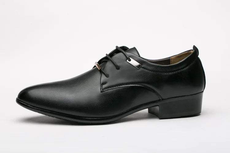 Elegant Leather Men Shoes Italian Formal Dress Male Footwear Luxury Brand Fashion Moccasins Office Working Oxford Shoes for Man