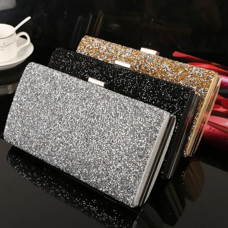 Diamond Sequin Wedding Clutch