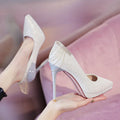 Wedding Two Wear Crystal Wedding Shoes 2025 New Temperament Bridesmaid Bridal Shoes French Evening Dress Heels  platform shoes