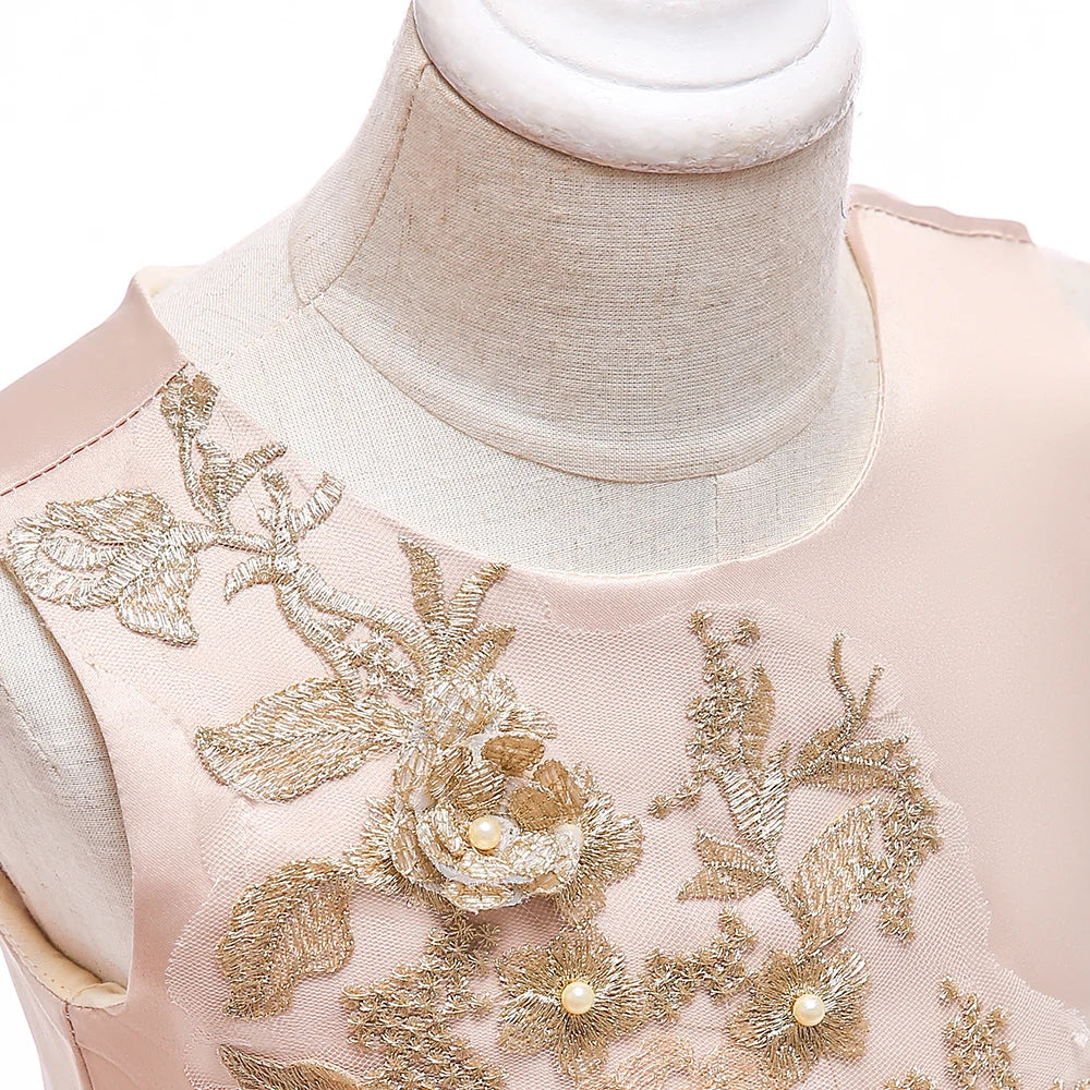 Embroidered Pageant Party Dress