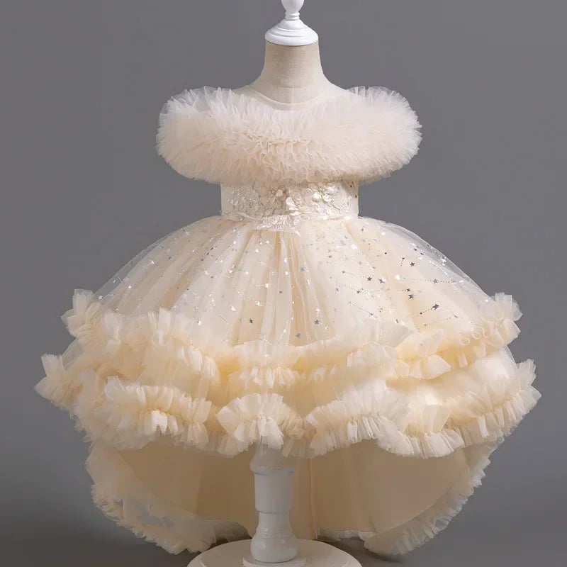 Sleeveless Lace Flower Girl Dress