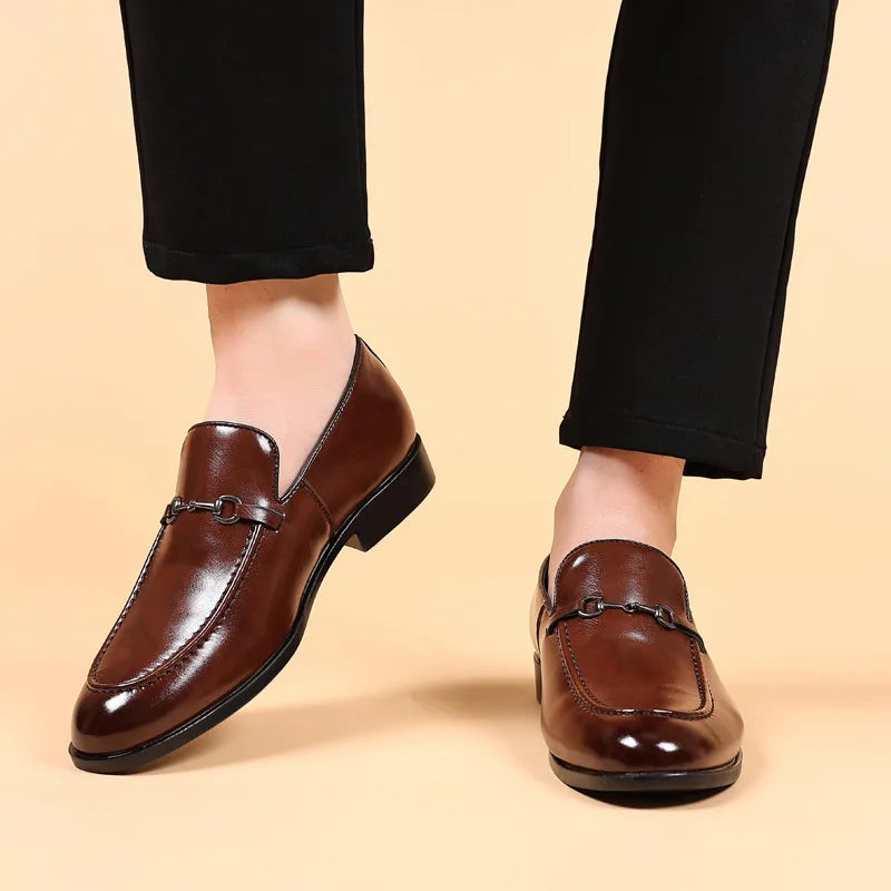 Office Shoes Men Classic Loafers Men Formal Shoes Brand Dress Shoes Men Elegant Sepatu Slip on Pria Zapatos De Hombre Ayakkabi