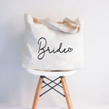 Bride Zippered Tote Bag Bridal Tote Bride To Be Wedding Gift Honeymoon Bridal Shower Decoration Bachelorette Party Supplies