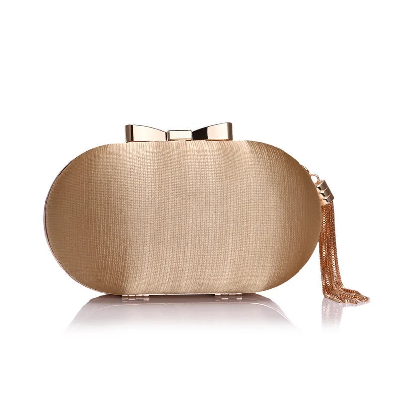 Clutch Bag for Women Elegant Tassel Lightweight Sparkling Compact for Party Wedding Evening