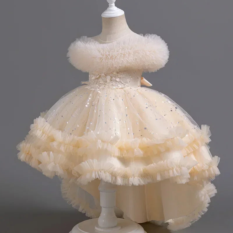 Sleeveless Lace Flower Girl Dress