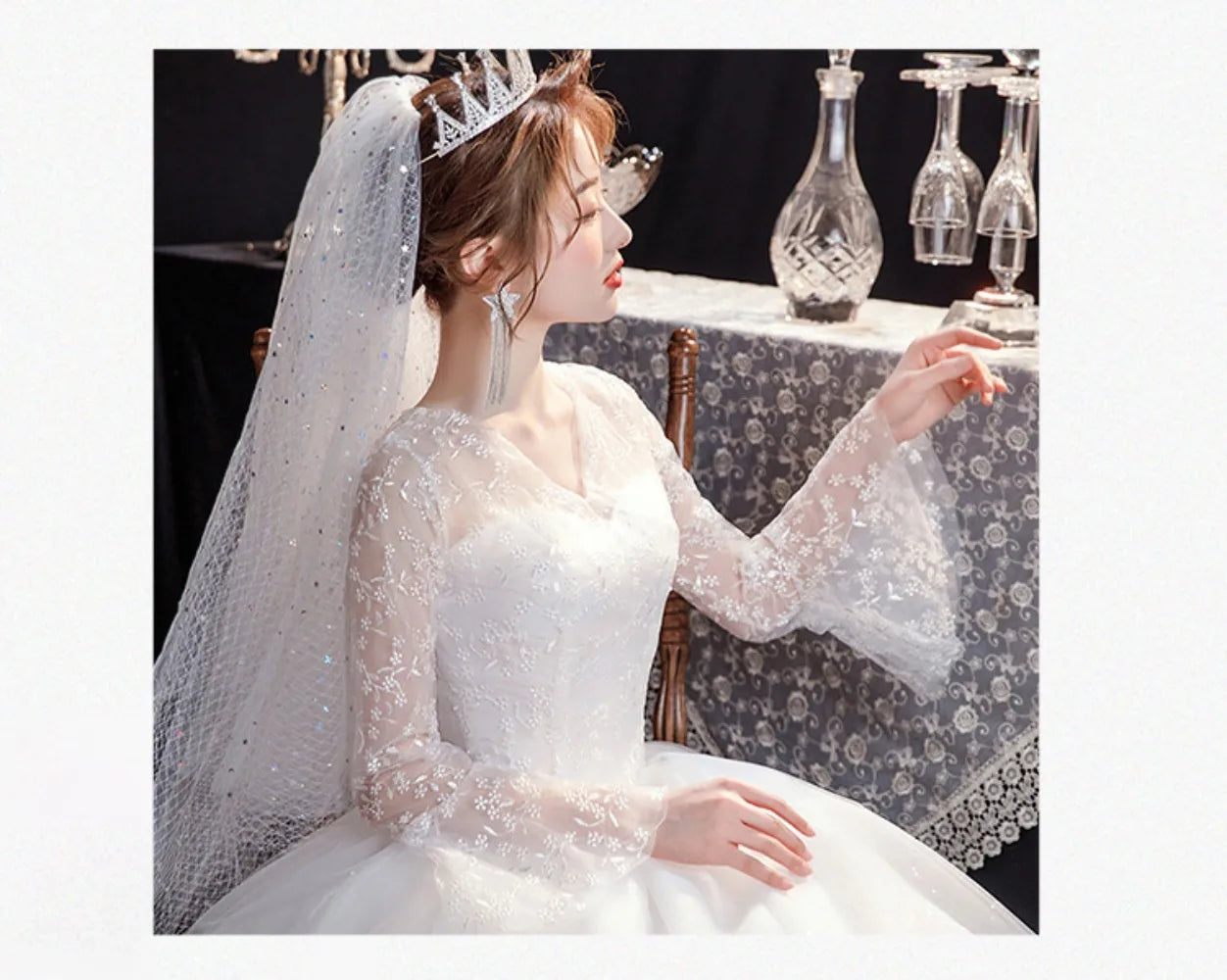 GIYSILE Boho Wedding Dress New Fantasy Lace Bridal Main Marriage Dresses French  Floor Length Wedding Dress Vestidos De Novia