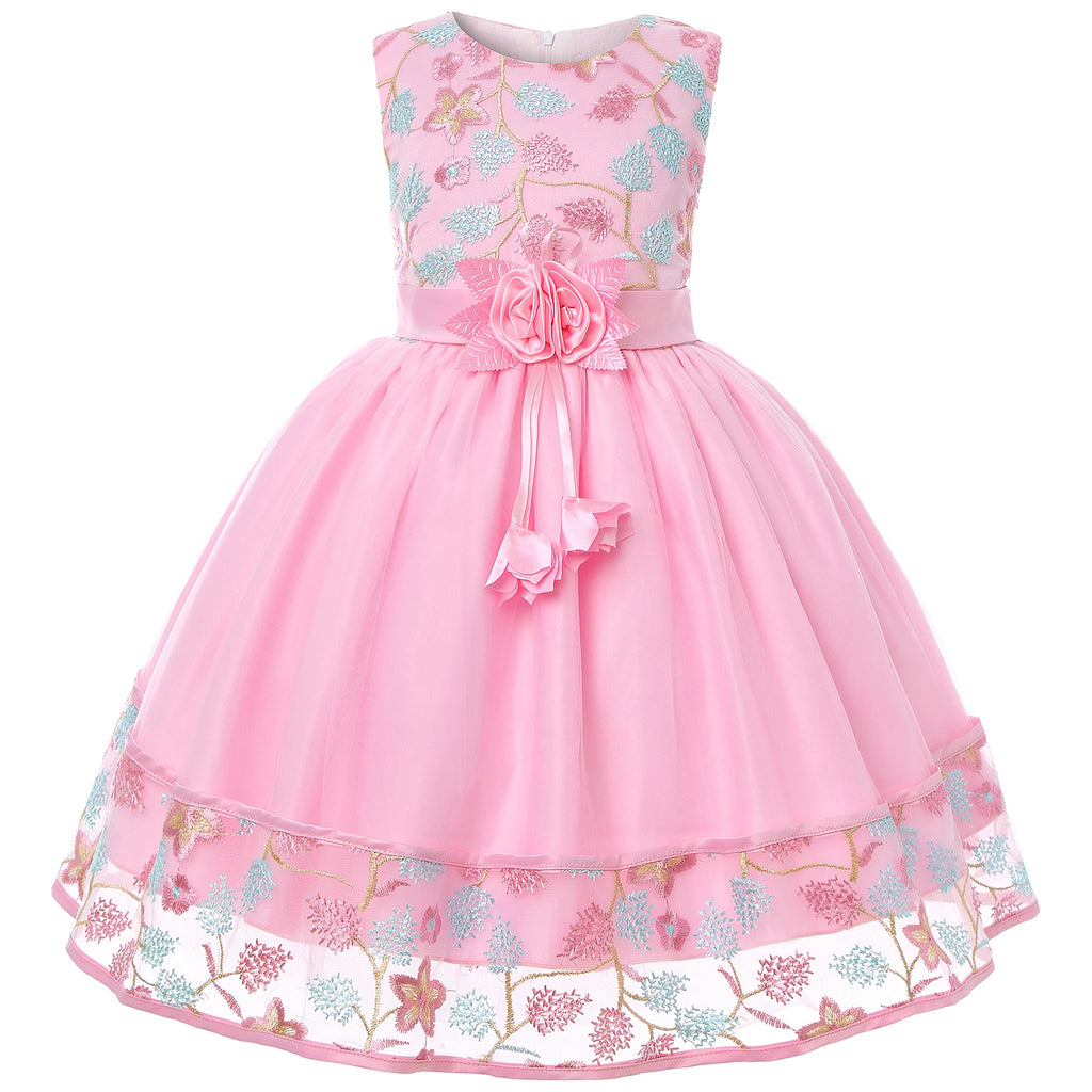 Embroidered Lace Princess Party Dress