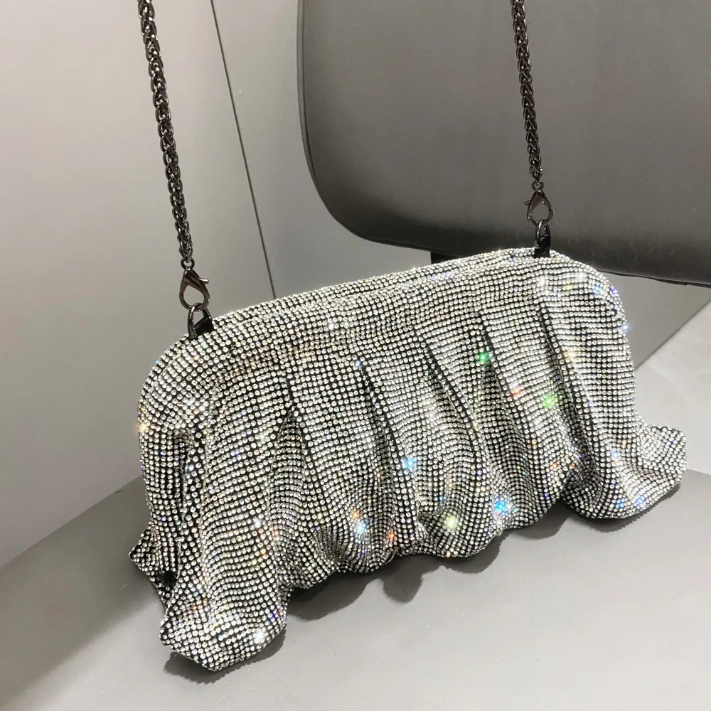 Rhinestone Crystal Evening Clutch