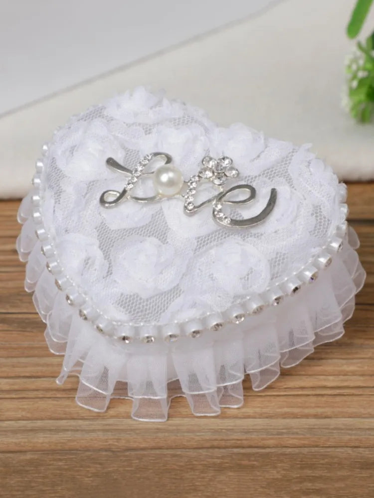 Wedding Flower Girl Ring Storage Box Jewelry Box Holiday Anniversary Proposal Ring Wedding Anniversary Gift for Girlfriend Wife