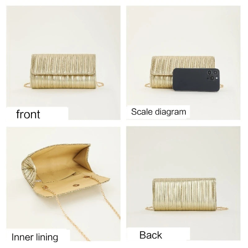 THINKTHENDO Popular Women's Evening Shoulder Bag Bridal Clutch Party Prom Wedding Envelope Handbag New