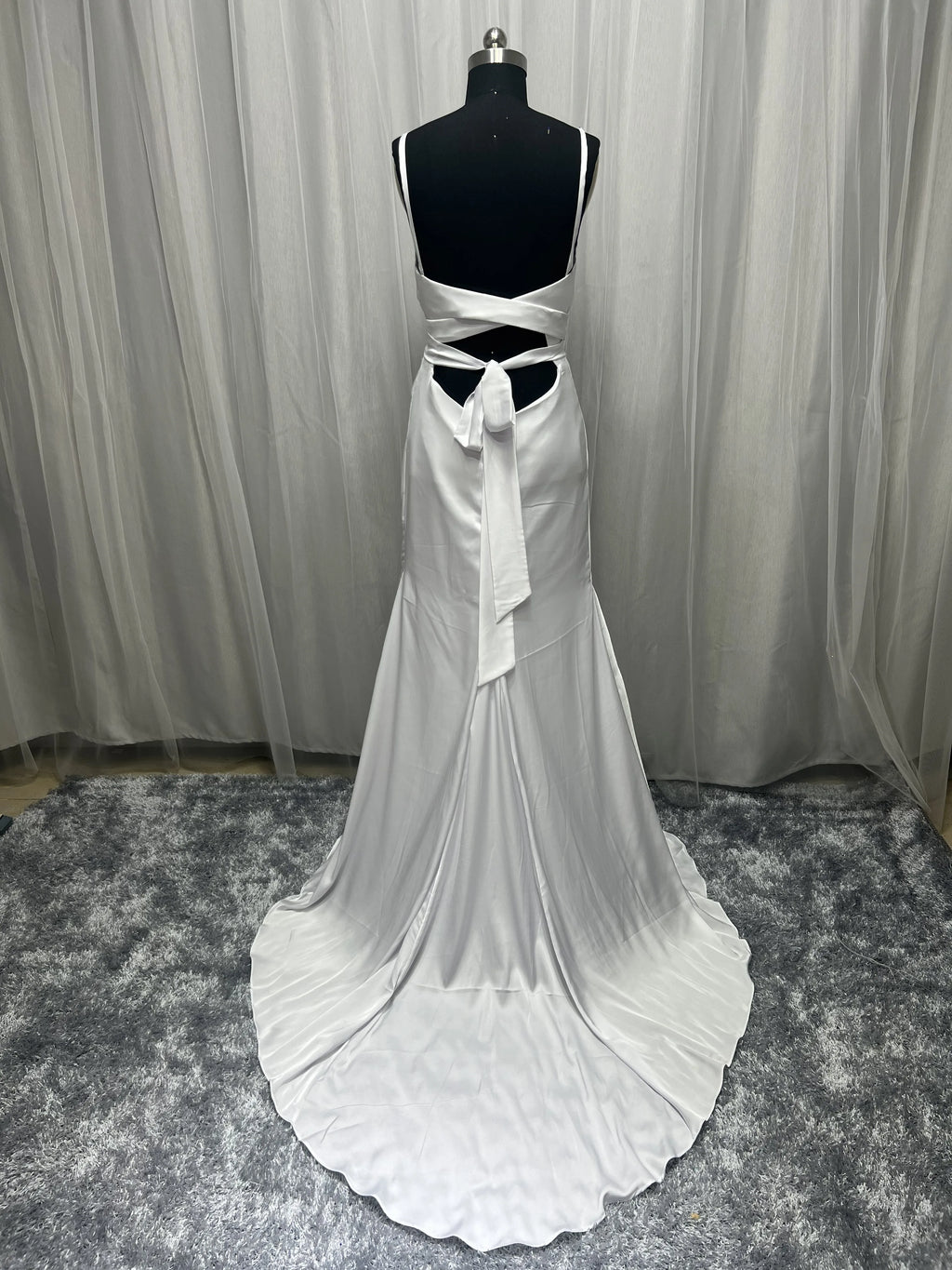 Customized Simple Sexy Wedding Dresses Boho Bridal Dress High Slit Straps Backless Bohemian Bride Gowns Vestidos De Noiva