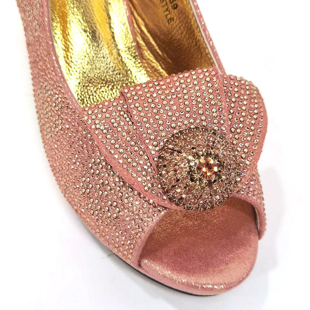 Diamond Wedding Shoe & Bag Set