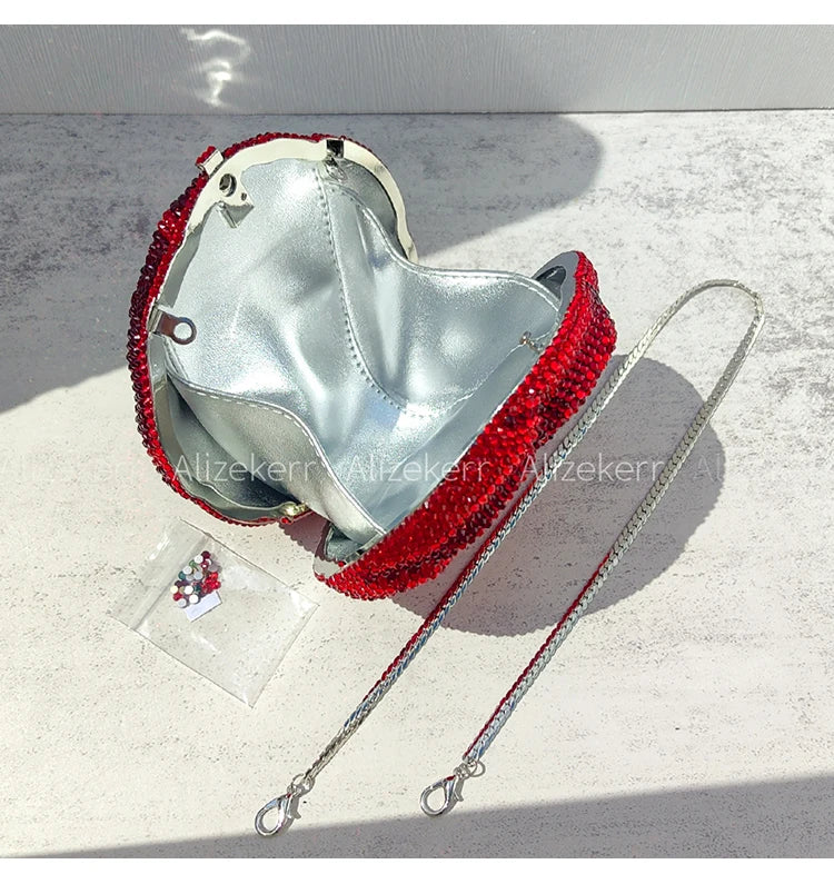 Rose-Shaped Flower Evening Clutch