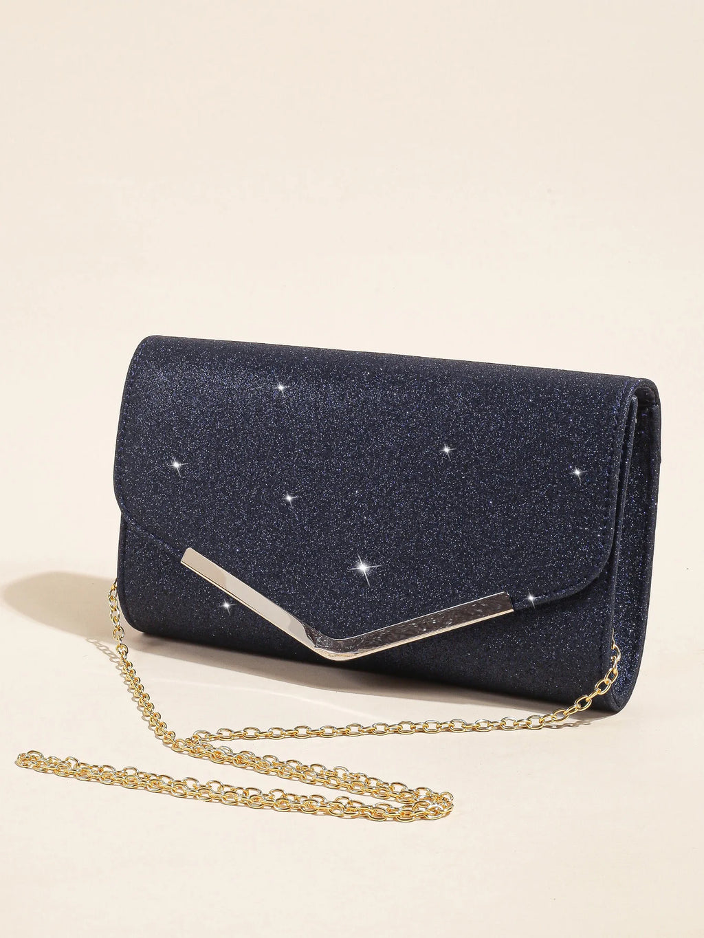 Glitter Envelope Evening Clutch