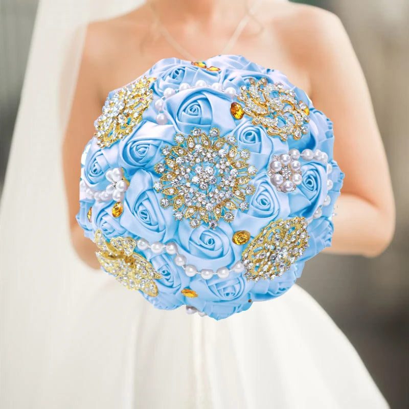 Light Blue Wedding Bouquet