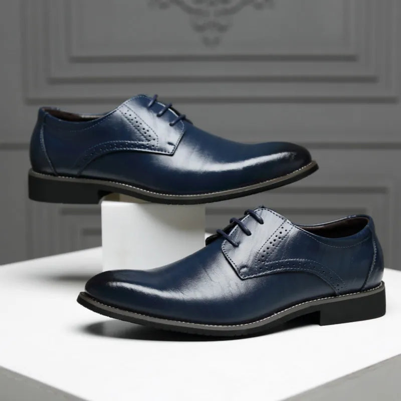 Classic Men Dress Shoes Pointed Toe Soft Bottom Business Casual Men Formal Shoes Male Office Flats Wedding Party Oxfords Shoes