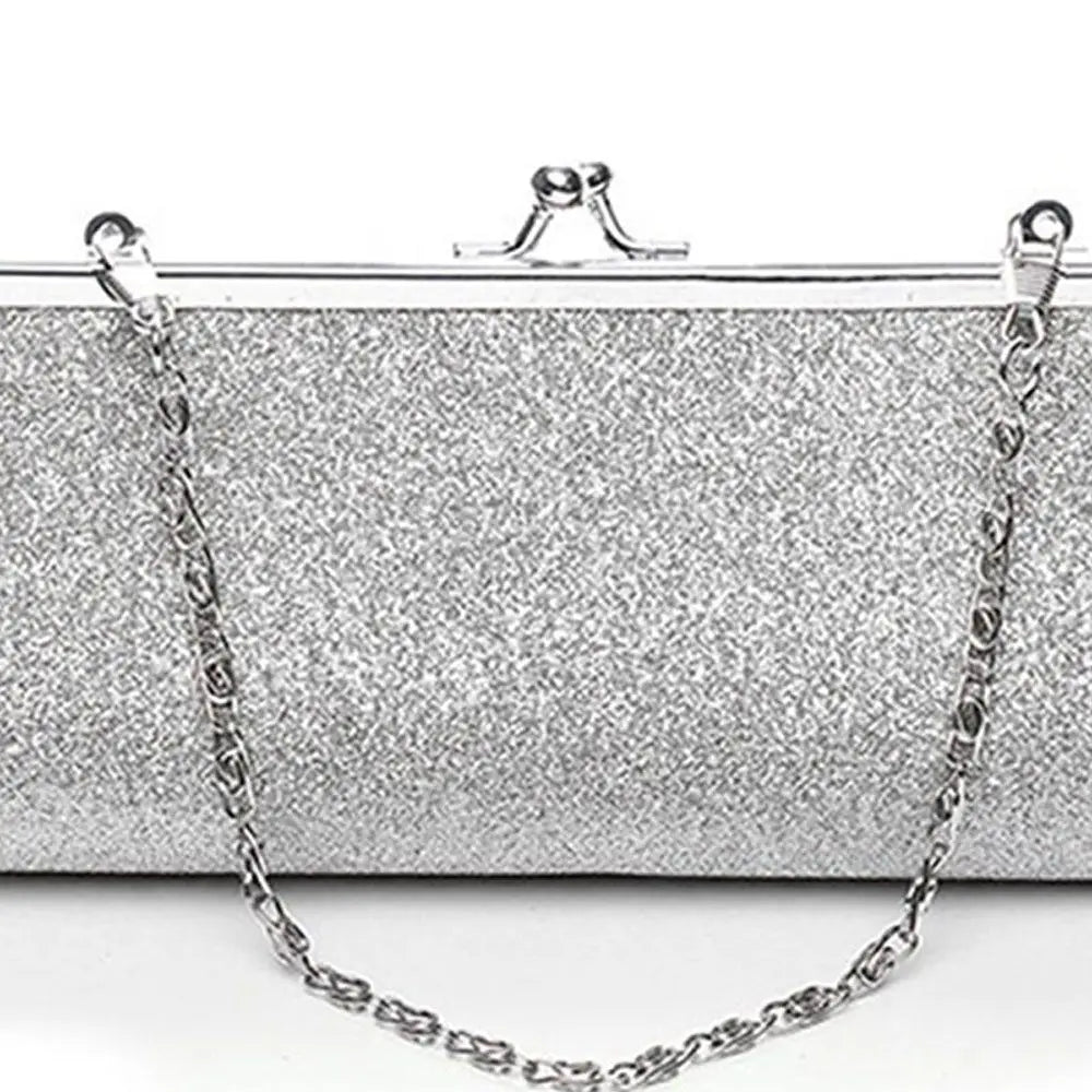 Women's with The Chain Bridal Glitter Purse Party Evening Bag Handbag Shoulder Bag Clutch Purse