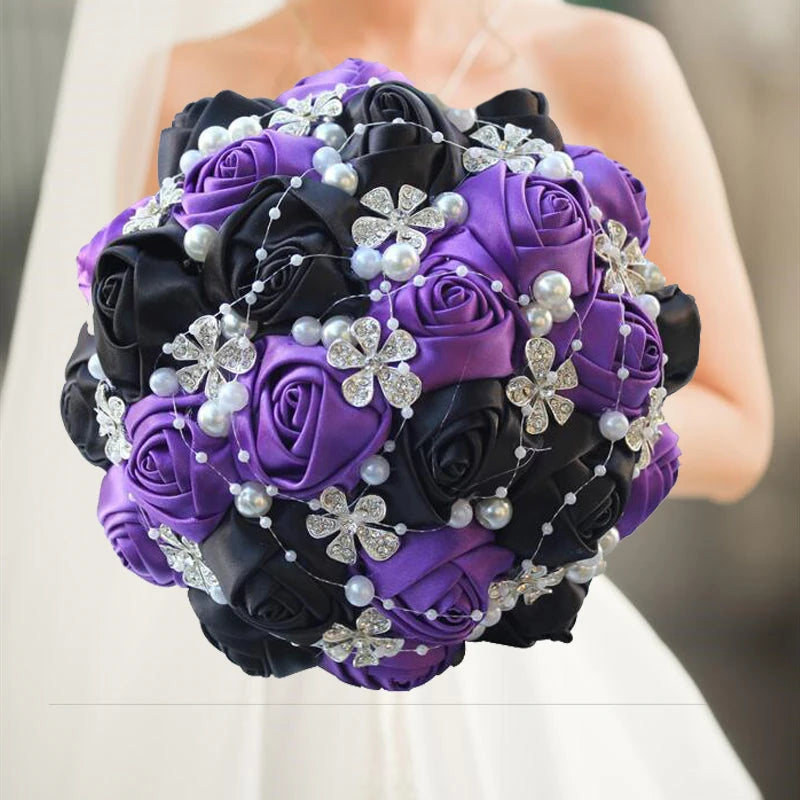 Purple Wedding Bouquet Flowers
