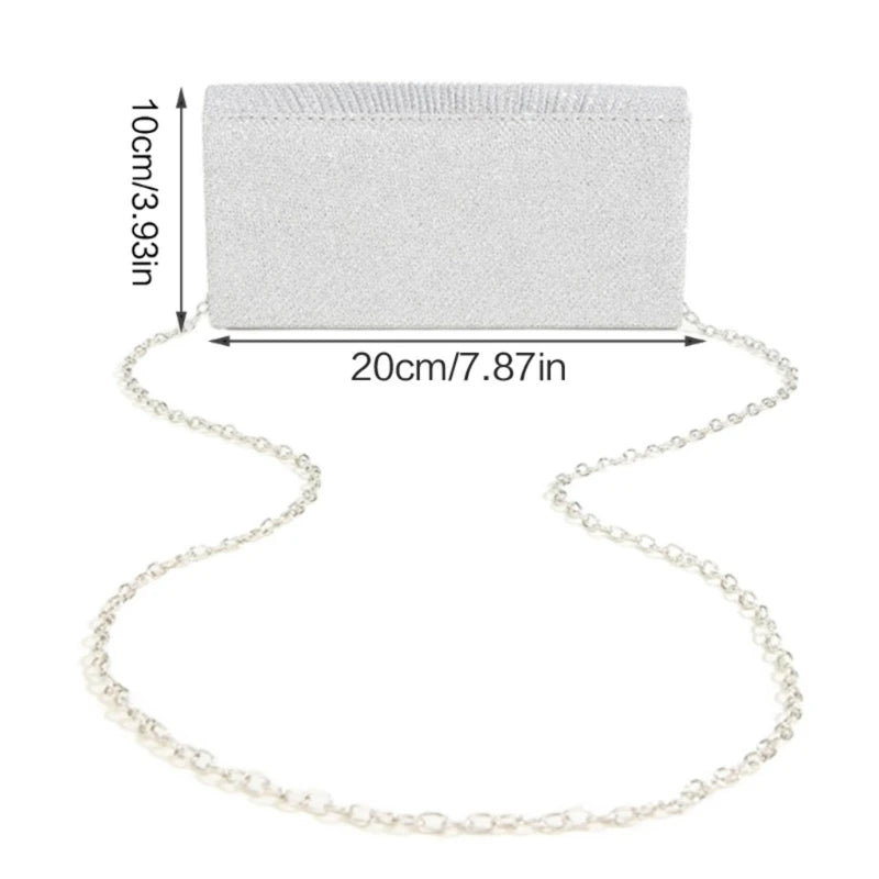 THINKTHENDO Popular Women's Evening Shoulder Bag Bridal Clutch Party Prom Wedding Envelope Handbag New