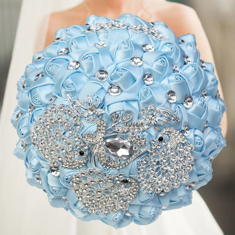 Light Blue Wedding Bouquet