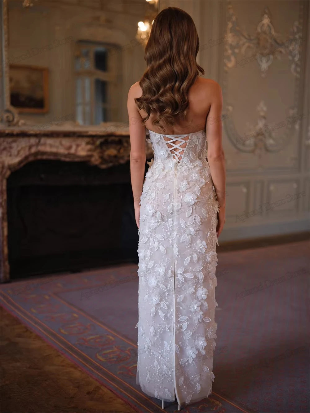 Glamorous Wedding Dresses Vintage Bridal Gowns 3D Appliques Sleeveless Backless Modern Robes Customized Vestidos De Novia 2026