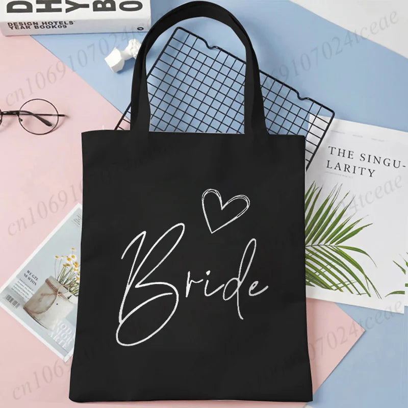 “Team Bride” Canvas Tote Bag