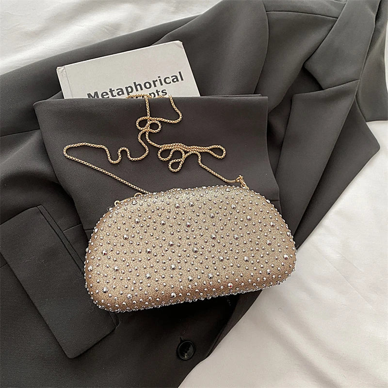 Red Wedding Evening Clutch Bag For Women Luxury Silver Gold Fashinon Party Purse And Handbag Trend Lady Lipstick Crossbody Bag