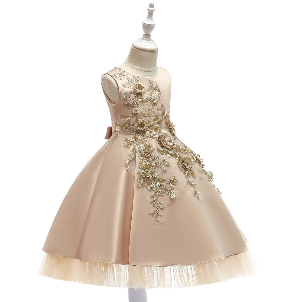 Embroidered Pageant Party Dress