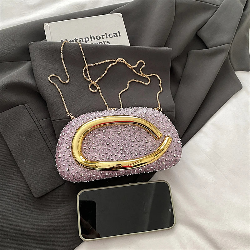Red Wedding Evening Clutch Bag For Women Luxury Silver Gold Fashinon Party Purse And Handbag Trend Lady Lipstick Crossbody Bag