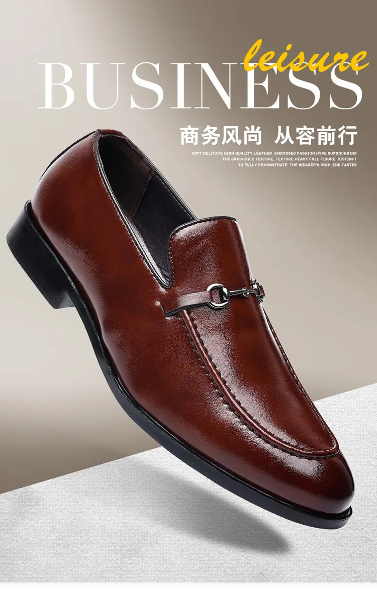 Office Shoes Men Classic Loafers Men Formal Shoes Brand Dress Shoes Men Elegant Sepatu Slip on Pria Zapatos De Hombre Ayakkabi