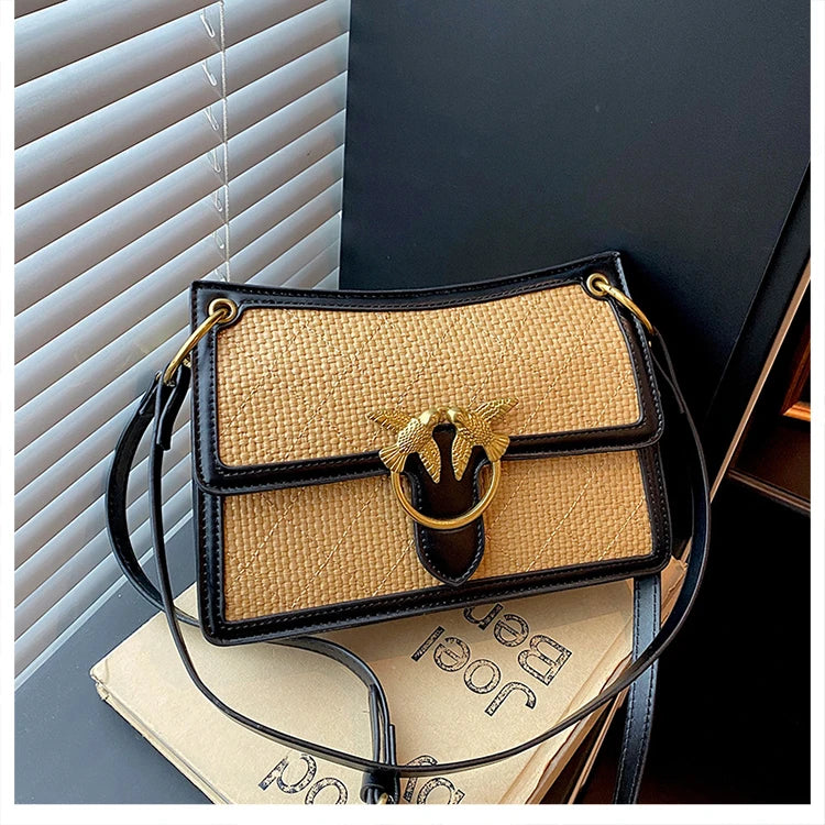 Unique Elegant Diaper Bag Leather Ladies Messenger Purse High End Minimalist Trendy Crossbody Handbag