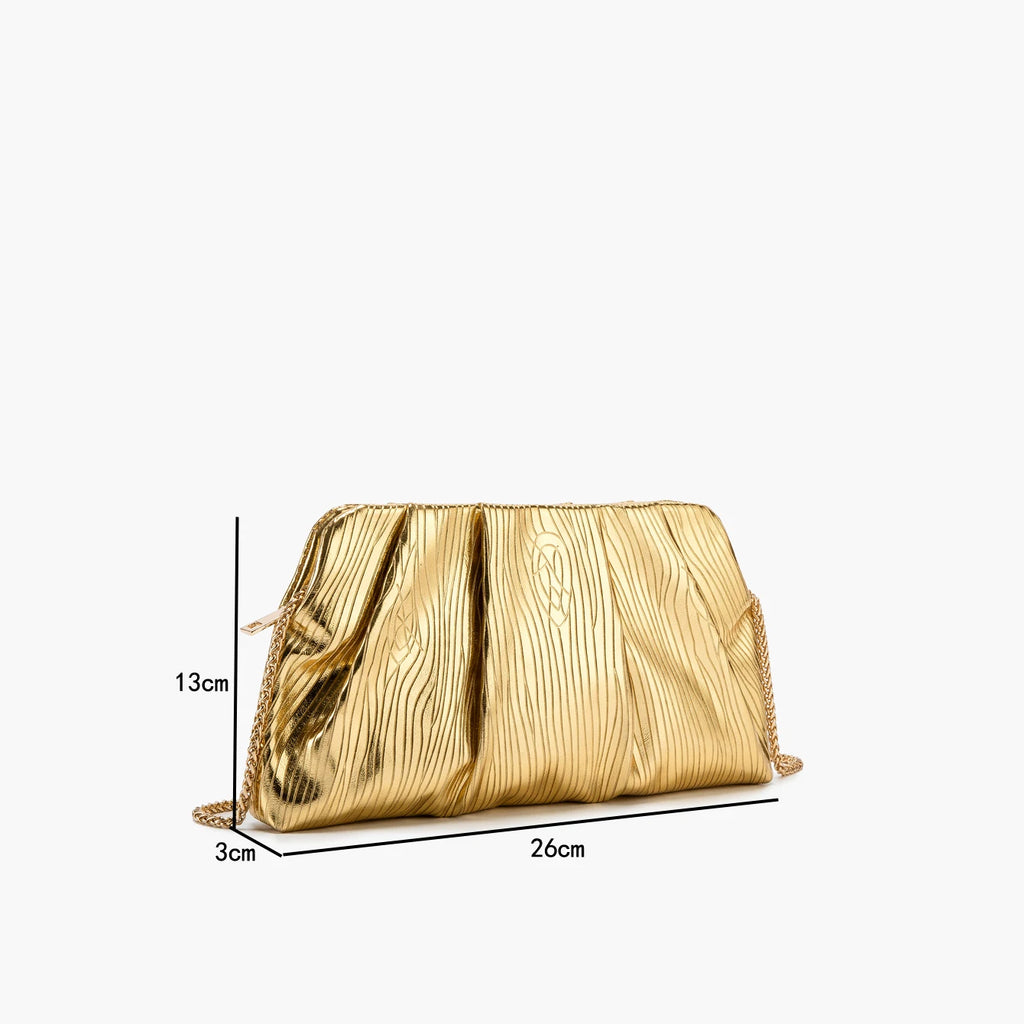 Golden Designer Evening Clutch