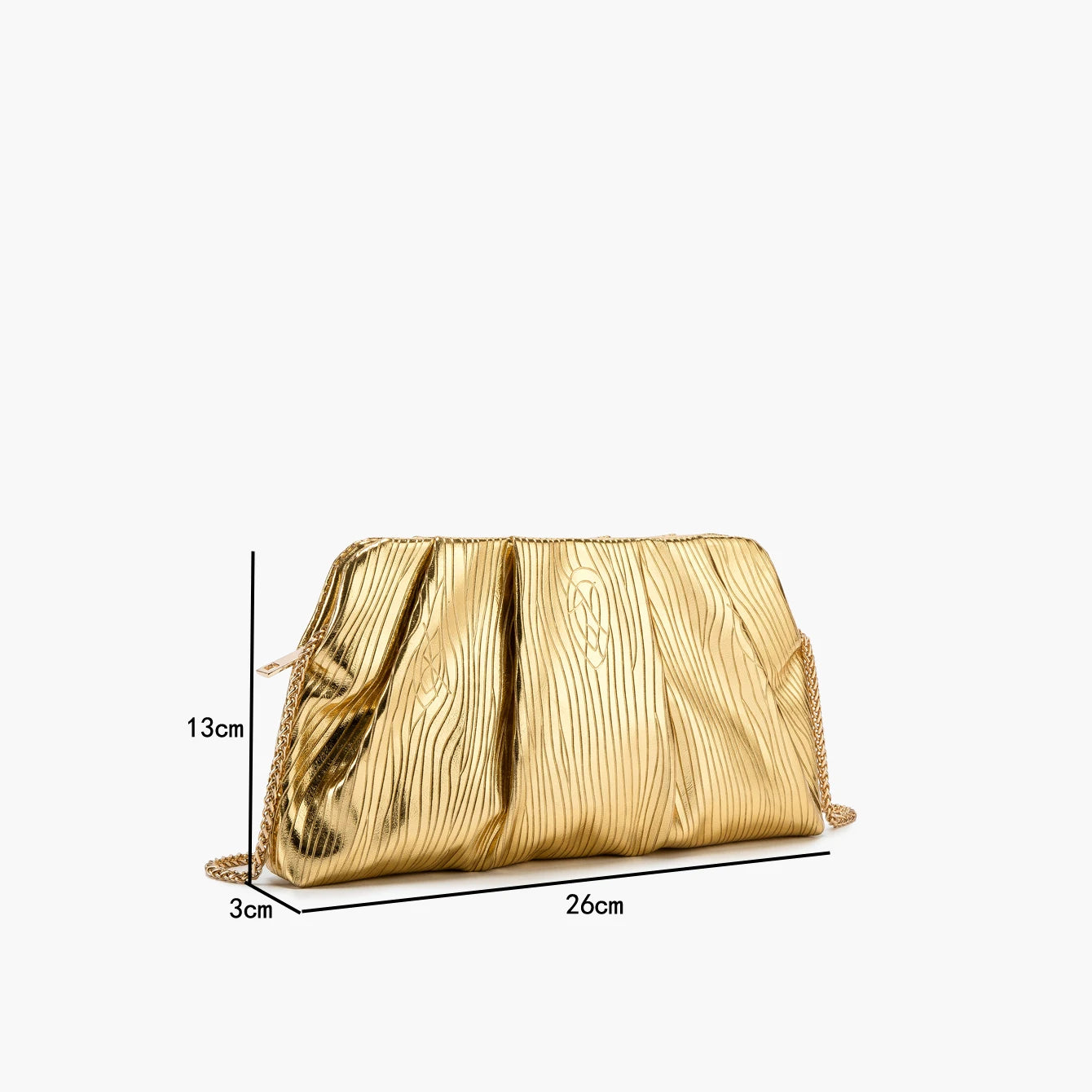 Golden Designer Evening Clutch
