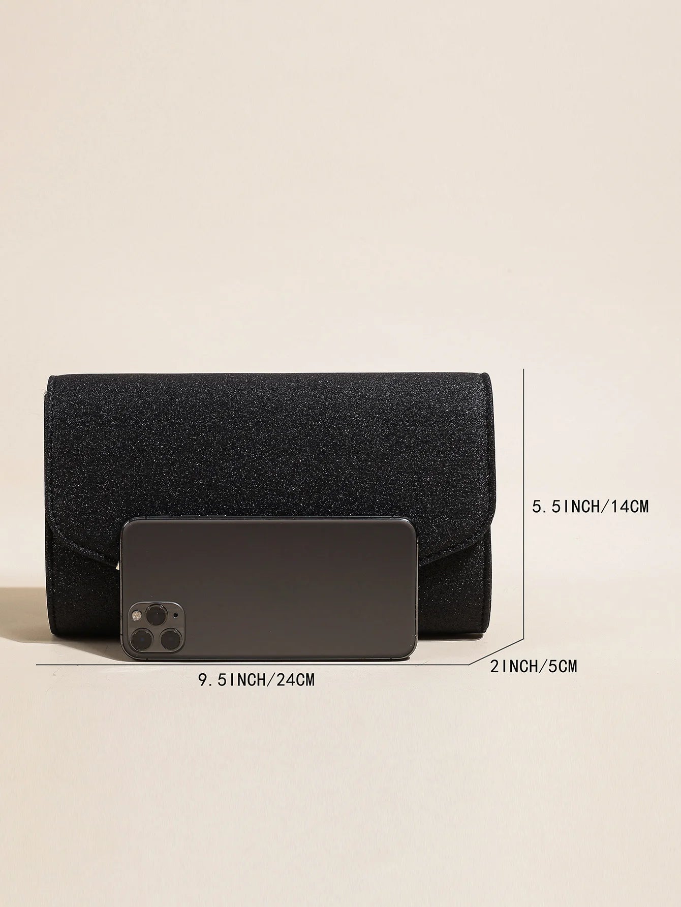 Glitter Envelope Evening Clutch