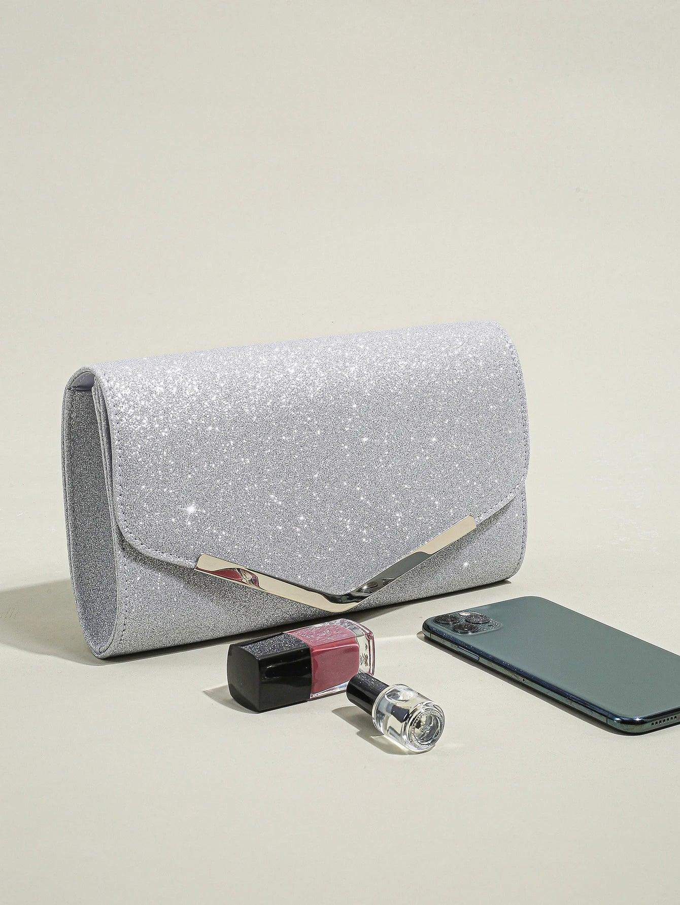 Glitter Envelope Evening Clutch