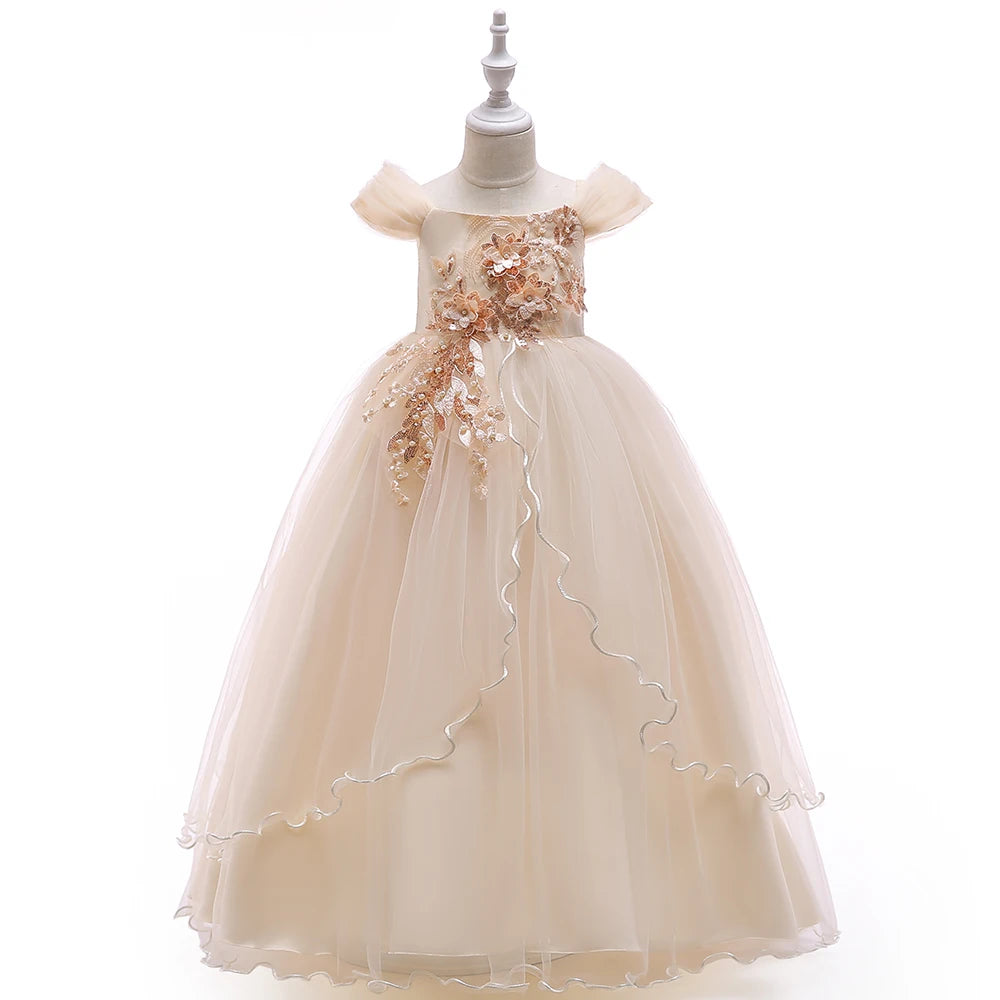Tulle Bow Junior Bridesmaid Dress